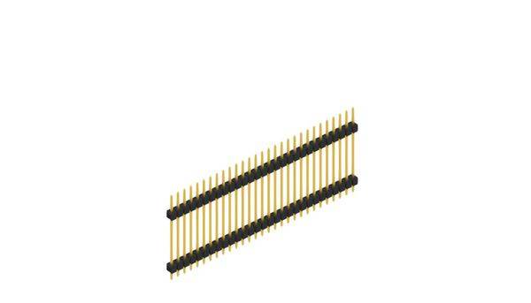Fischer Elektronik Stiftleiste (Standard) Anzahl Reihen: 1 SL522329G 10St.