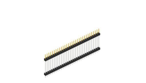 Fischer Elektronik Stiftleiste (Standard) Anzahl Reihen: 1 SL522331S 10St.