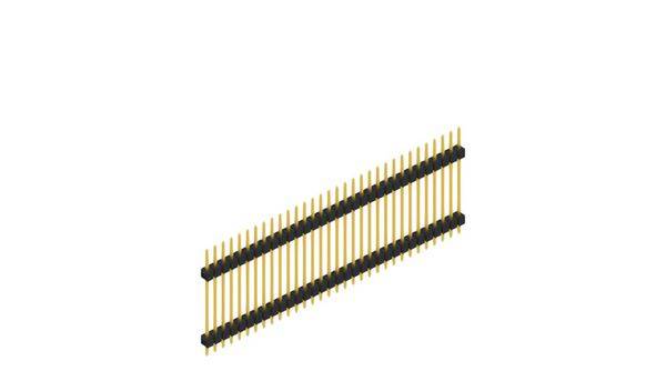 Fischer Elektronik Stiftleiste (Standard) Anzahl Reihen: 1 SL522332G 10St.