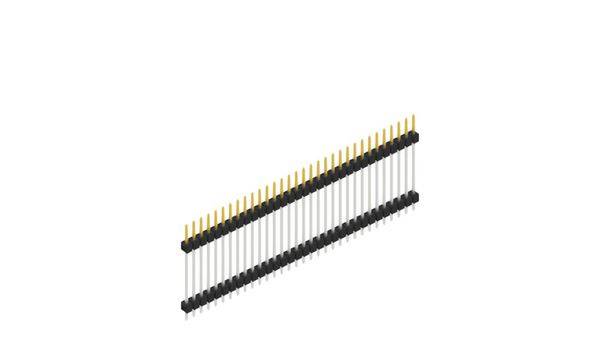 Fischer Elektronik Stiftleiste (Standard) Anzahl Reihen: 1 SL522332S 10St.