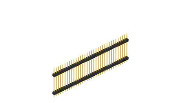 Fischer Elektronik Stiftleiste (Standard) Anzahl Reihen: 1 SL522334G 10St.