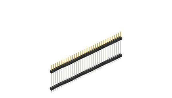 Fischer Elektronik Stiftleiste (Standard) Anzahl Reihen: 1 SL522334S 10St.