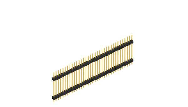 Fischer Elektronik Stiftleiste (Standard) Anzahl Reihen: 1 SL522335G 10St.