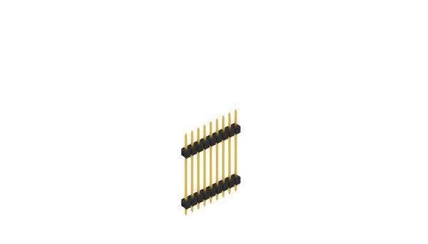 Fischer Elektronik Stiftleiste (Standard) Anzahl Reihen: 1 SL52239G 10St.