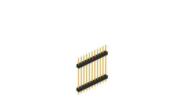 Fischer Elektronik Stiftleiste (Standard) Anzahl Reihen: 1 SL523711G 10St.
