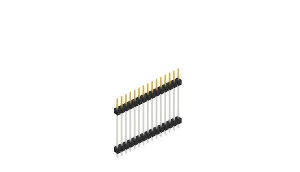 Fischer Elektronik Stiftleiste (Standard) Anzahl Reihen: 1 SL523715S 10St.
