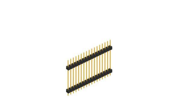 Fischer Elektronik Stiftleiste (Standard) Anzahl Reihen: 1 SL523717G 10St.