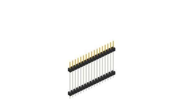 Fischer Elektronik Stiftleiste (Standard) Anzahl Reihen: 1 SL523717S 10St.