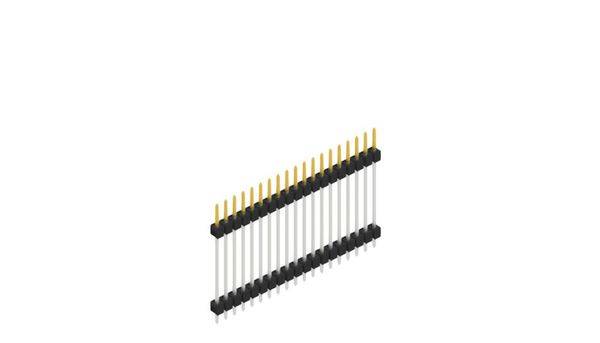 Fischer Elektronik Stiftleiste (Standard) Anzahl Reihen: 1 SL523719S 10St.