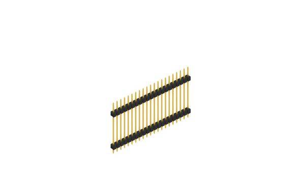 Fischer Elektronik Stiftleiste (Standard) Anzahl Reihen: 1 SL523721G 10St.