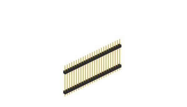 Fischer Elektronik Stiftleiste (Standard) Anzahl Reihen: 1 10056870 10St.