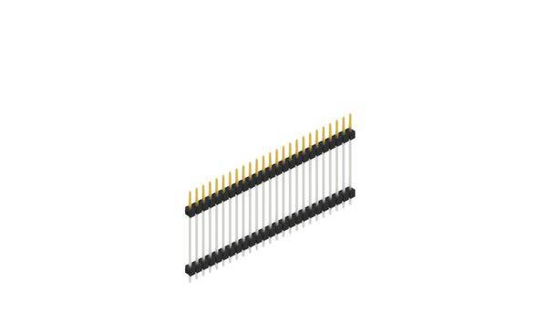 Fischer Elektronik Stiftleiste (Standard) Anzahl Reihen: 1 SL523725S 10St.