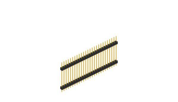 Fischer Elektronik Stiftleiste (Standard) Anzahl Reihen: 1 SL523726G 10St.