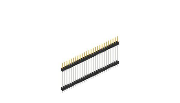 Fischer Elektronik Stiftleiste (Standard) Anzahl Reihen: 1 SL523726S 10St.