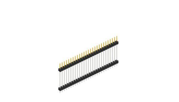 Fischer Elektronik Stiftleiste (Standard) Anzahl Reihen: 1 SL523727S 10St.
