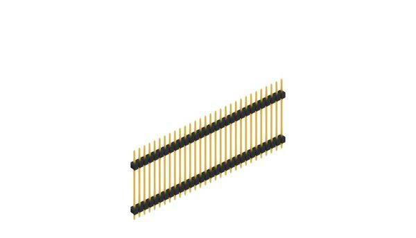 Fischer Elektronik Stiftleiste (Standard) Anzahl Reihen: 1 SL523730G 10St.