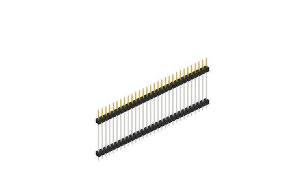 Fischer Elektronik Stiftleiste (Standard) Anzahl Reihen: 1 SL523730S 10St.
