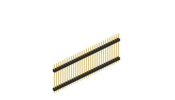 Fischer Elektronik Stiftleiste (Standard) Anzahl Reihen: 1 SL523731G 10St.