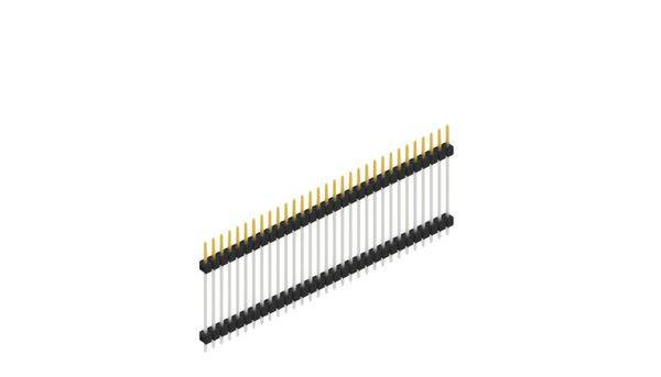 Fischer Elektronik Stiftleiste (Standard) Anzahl Reihen: 1 SL523731S 10St.