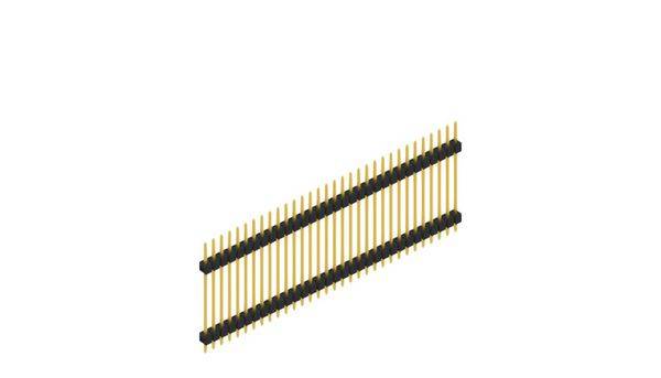 Fischer Elektronik Stiftleiste (Standard) Anzahl Reihen: 1 10056873 10St.