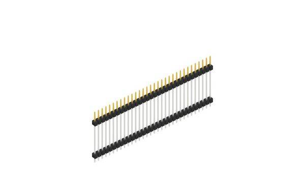 Fischer Elektronik Stiftleiste (Standard) Anzahl Reihen: 1 SL523732S 10St.