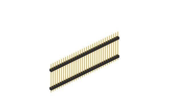 Fischer Elektronik Stiftleiste (Standard) Anzahl Reihen: 1 SL523733G 10St.
