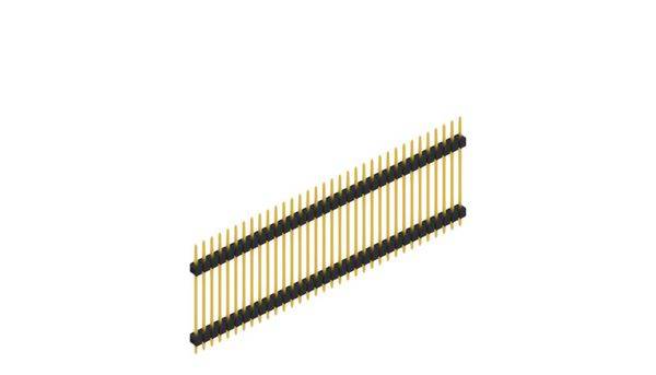 Fischer Elektronik Stiftleiste (Standard) Anzahl Reihen: 1 SL523734G 10St.
