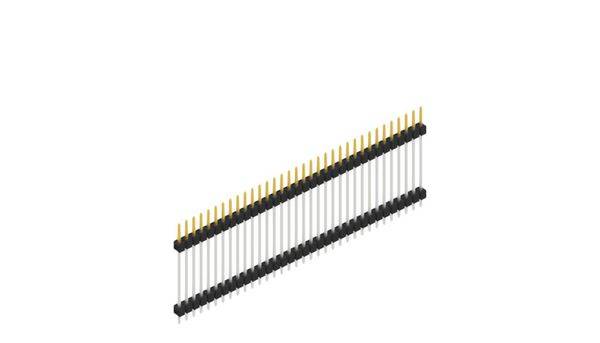 Fischer Elektronik Stiftleiste (Standard) Anzahl Reihen: 1 SL523734S 10St.