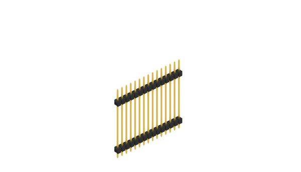 Fischer Elektronik Stiftleiste (Standard) Anzahl Reihen: 1 SL528515G 10St.