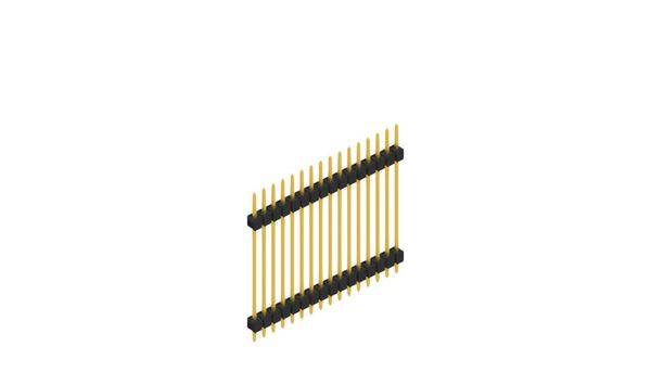 Fischer Elektronik Stiftleiste (Standard) Anzahl Reihen: 1 SL528516G 10St.