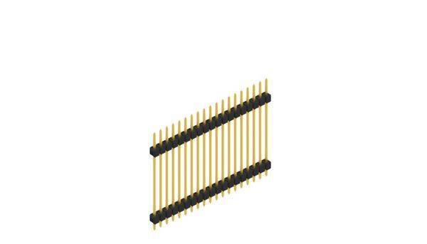 Fischer Elektronik Stiftleiste (Standard) Anzahl Reihen: 1 SL528519G 10St.