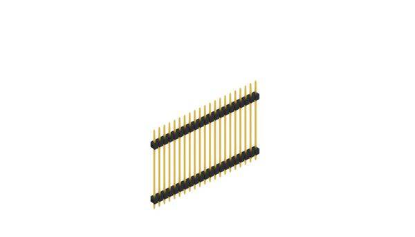 Fischer Elektronik Stiftleiste (Standard) Anzahl Reihen: 1 SL528521G 10St.