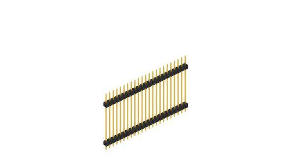 Fischer Elektronik Stiftleiste (Standard) Anzahl Reihen: 1 SL528523G 10St.