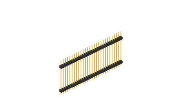 Fischer Elektronik Stiftleiste (Standard) Anzahl Reihen: 1 SL528528G 10St.