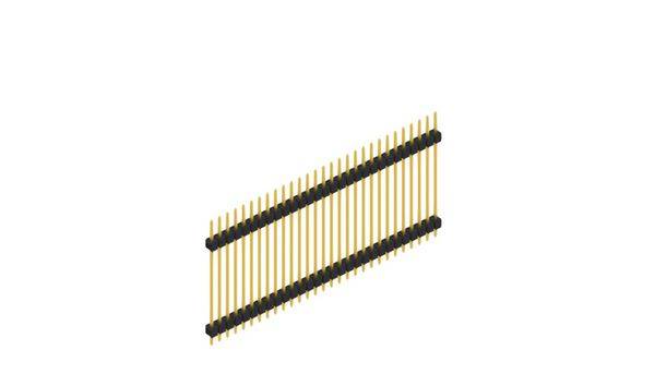 Fischer Elektronik Stiftleiste (Standard) Anzahl Reihen: 1 SL528529G 10St.