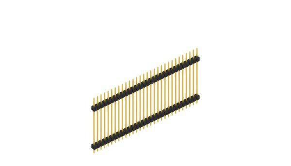 Fischer Elektronik Stiftleiste (Standard) Anzahl Reihen: 1 SL528530G 10St.