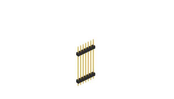 Fischer Elektronik Stiftleiste (Standard) Anzahl Reihen: 1 SL52857G 10St.