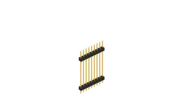 Fischer Elektronik Stiftleiste (Standard) Anzahl Reihen: 1 SL52859G 10St.