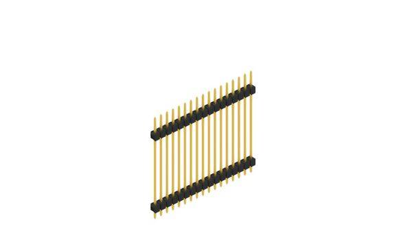 Fischer Elektronik Stiftleiste (Standard) Anzahl Reihen: 1 SL531517G 10St.