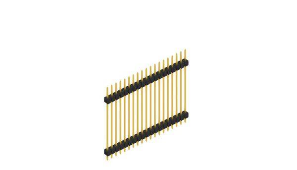 Fischer Elektronik Stiftleiste (Standard) Anzahl Reihen: 1 SL531519G 10St.