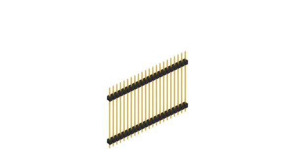 Fischer Elektronik Stiftleiste (Standard) Anzahl Reihen: 1 SL531522G 10St.