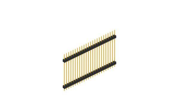 Fischer Elektronik Stiftleiste (Standard) Anzahl Reihen: 1 SL531524G 10St.