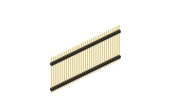 Fischer Elektronik Stiftleiste (Standard) Anzahl Reihen: 1 SL531533G 10St.