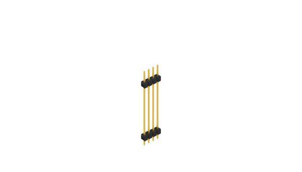 Fischer Elektronik Stiftleiste (Standard) Anzahl Reihen: 1 SL53154G 10St.