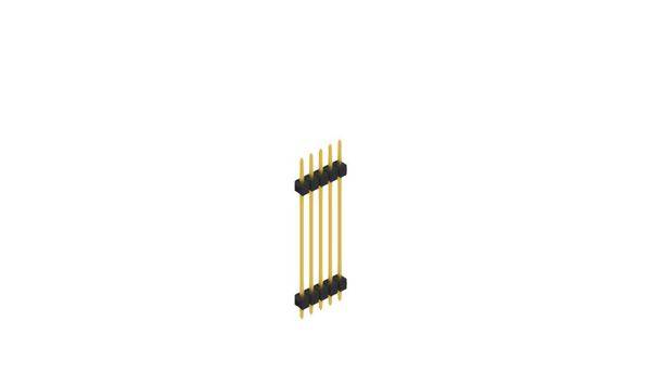 Fischer Elektronik Stiftleiste (Standard) Anzahl Reihen: 1 SL53155G 10St.
