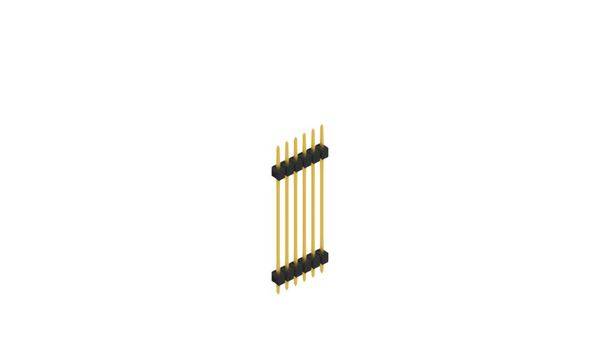 Fischer Elektronik Stiftleiste (Standard) Anzahl Reihen: 1 SL53156G 10St.