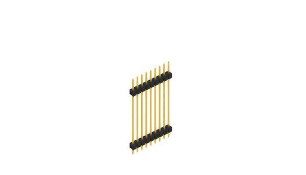 Fischer Elektronik Stiftleiste (Standard) Anzahl Reihen: 1 SL53159G 10St.