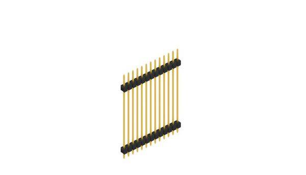 Fischer Elektronik Stiftleiste (Standard) Anzahl Reihen: 1 SL536013G 10St.