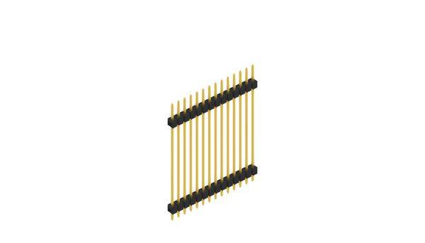 Fischer Elektronik Stiftleiste (Standard) Anzahl Reihen: 1 SL536014G 10St.