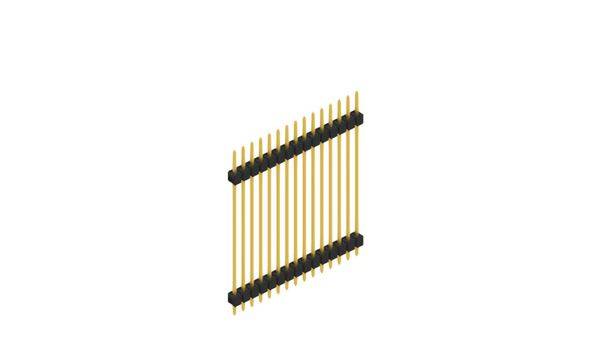 Fischer Elektronik Stiftleiste (Standard) Anzahl Reihen: 1 SL536015G 10St.